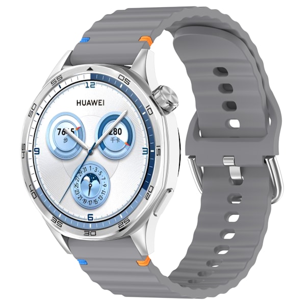 Silikonarmband för Galaxy Watch, Garmin, Huawei - 20MM Vågig