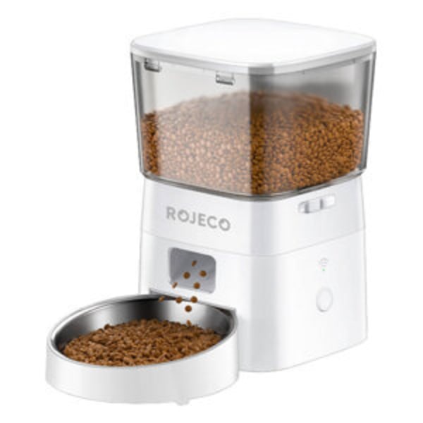 Rojeco 2L WiFi automatisk foderautomat (hvid)