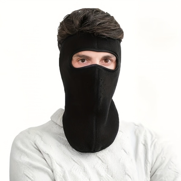 Talven lämmin naamio Balaclava Mask Musta