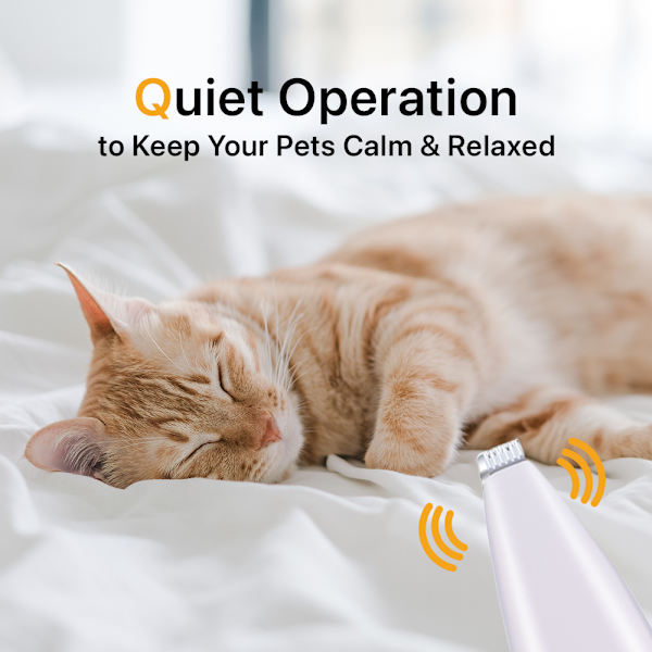 Pet neglesliber med genopladeligt batteri Hvid
