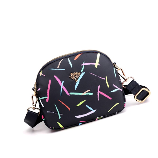 Alsidig Nylon Crossbody Telefon Taske Farverig stil Marine blå
