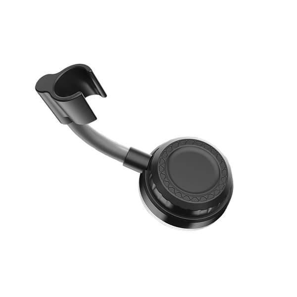 Universal Sugpropp Duschmunstyckeshållare - Justerbar & Ingen Borrning Krävs Black Black