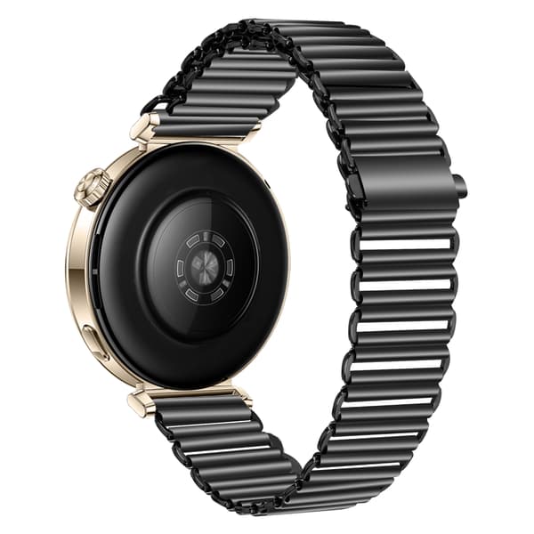 18MM Rustfrit Stål Urrem til Huawei GT5 Serien Black Black