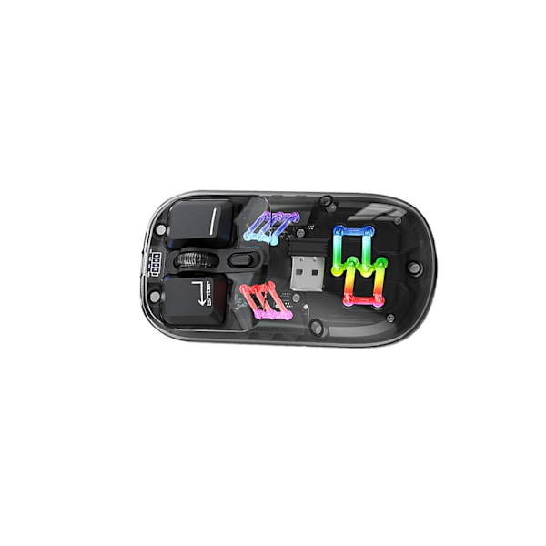 Trådløs mus - 2,4G + Bluetooth - Blæk Sort
