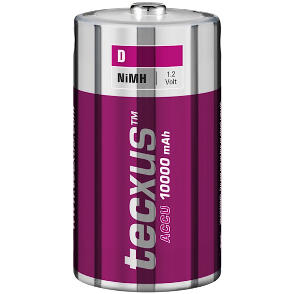 D (Mono)/HR20 laddningsbart batteri - 10000 mAh, 10 st. i box