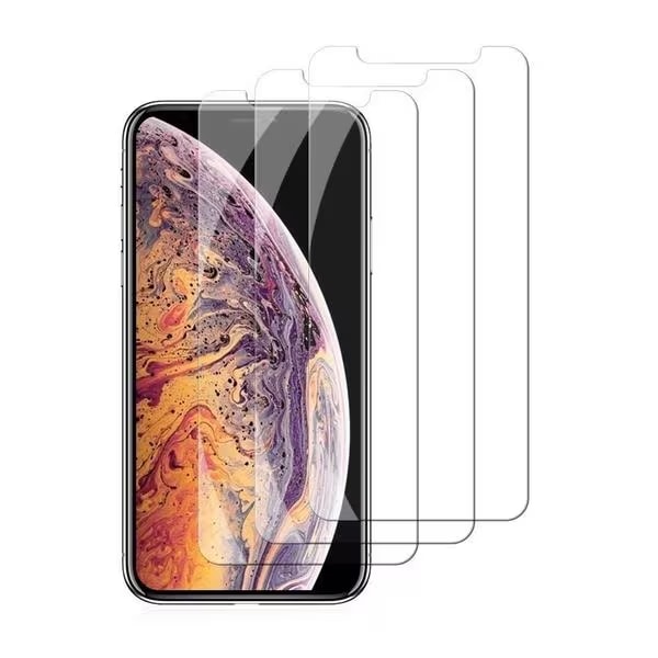 iPhone X/Xs skærmbeskytter i hærdet glas (3-pak)