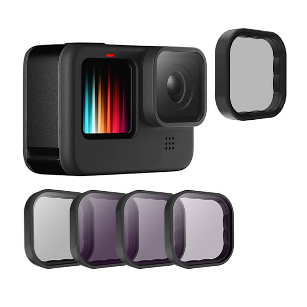 Objektivfiltersæt CPL+ND 8/16/32 Telesin til GoPro Hero 9 / Hero 10 / Hero 11 / Hero 12 (GP-FLT-903)