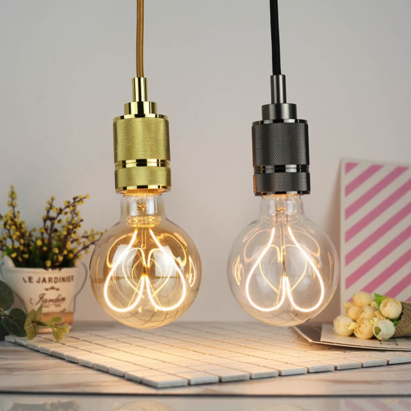 LED-lampa Edison Bulb Heart Filament E27 4W 220V Dimbar glödlamp
