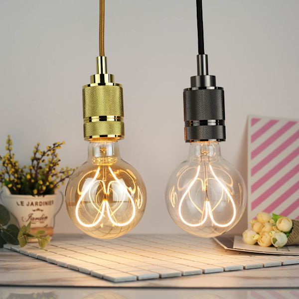 LED-lampa Edison Bulb Heart Filament E27 4W 220V Dimbar glödlampa
