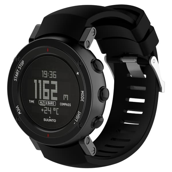 Silikonihihna Suunto Core ALU:lle - musta
