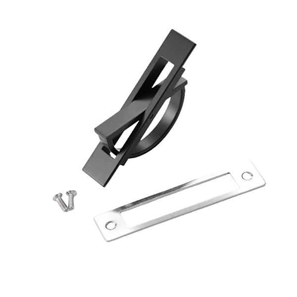2-pack lådhandtag - elegant och modern design Svart