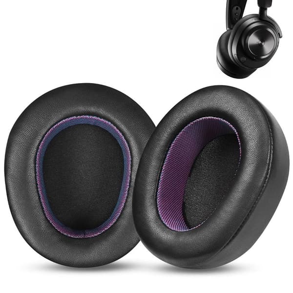Ersättningsöronkuddar för SteelSeries Arctis Nova Pro - Bluetooth-version med spännen - Svart och lila