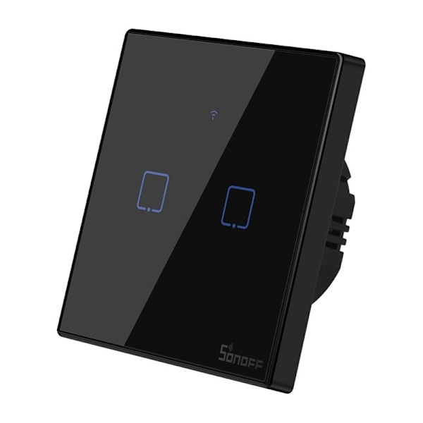 Touchljusomkopplare WiFi + RF 433 Sonoff T3 EU TX (2-kanals)