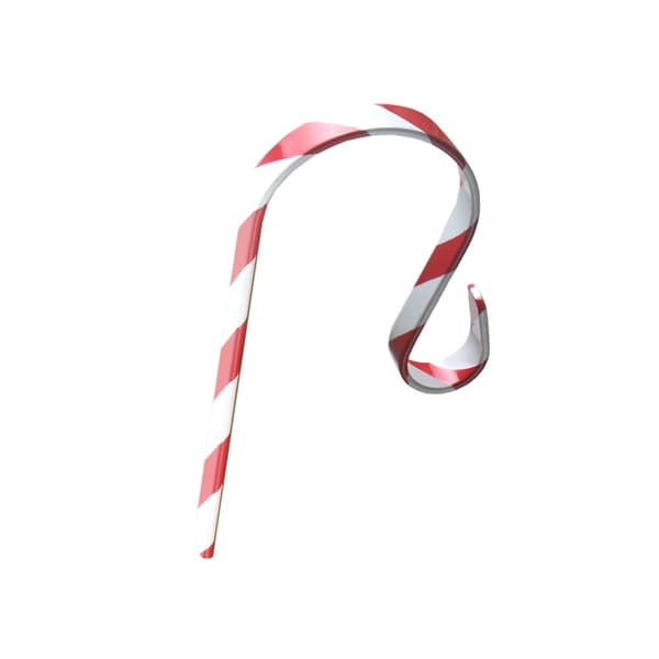 4-pak rustfri stål 12 cm strømpekroge - pejs- og julepyntbøjler White+Red White+Red