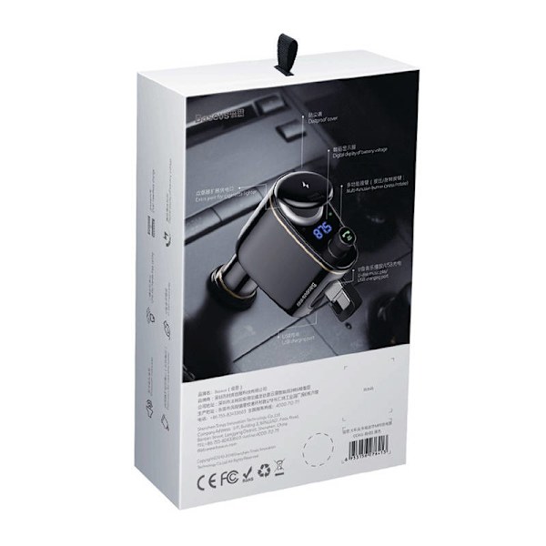 Bil Bluetooth MP3-afspiller Baseus S-06Black OS