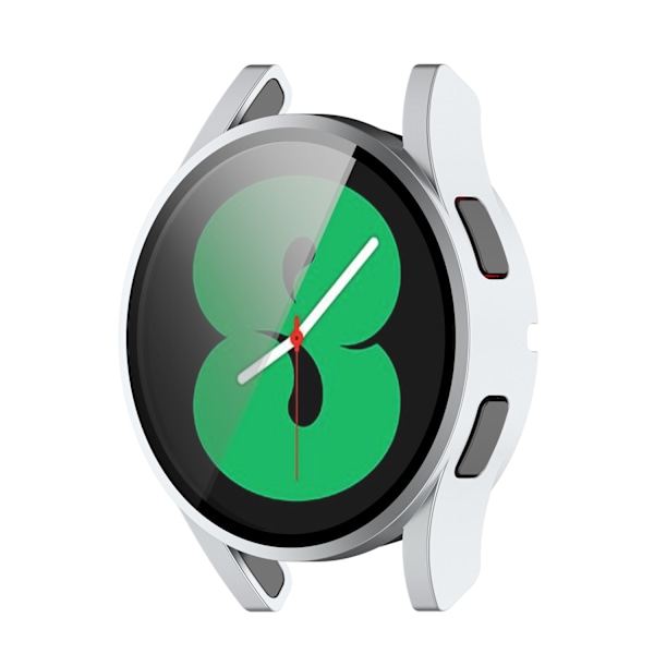 PC-Fodral + Skärmskydd i Härdat Glas för Samsung Galaxy Watch FE 40mm Silver