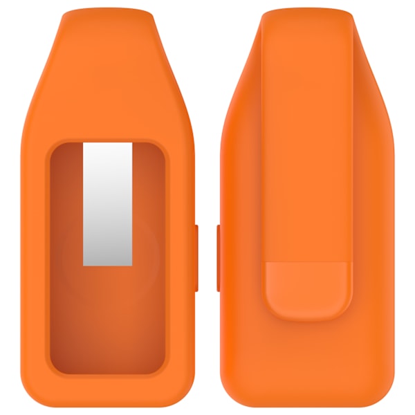Stålklämma för Huawei Band 10/9/8 - Silikon Orange