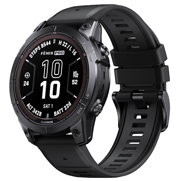 Snyggt snabbfäste för Garmin Fenix 7X Pro Svart+grå