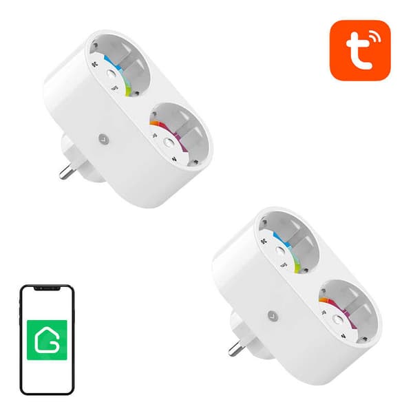 Dubbel smart plug WiFi Gosund SP211 (2-pack) 3500W Tuya