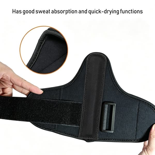Golf håndledstræner til sving- og puttkorrektion til driving range, puttegreen og hjemme, plast og læder, kompakt 27cm x 18.5cm