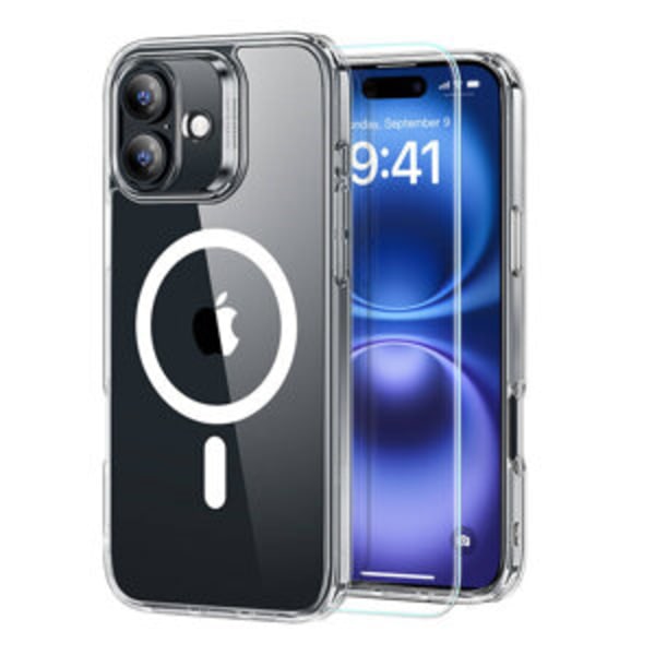 Hybridfodral (HaloLock) ESR för iPhone 16 med skärmskyddssats (klar))