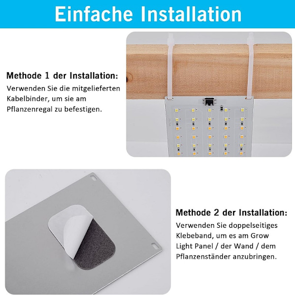 INF LED lyspaneler til planter - EU-adapter