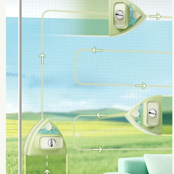 Magnetisk vinduesrenser til 8-40 mm glas tykkelse