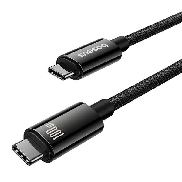 Baseus-kabel USB Tungsten Gold USB-C till USB-C 100W 1,5m (svart)