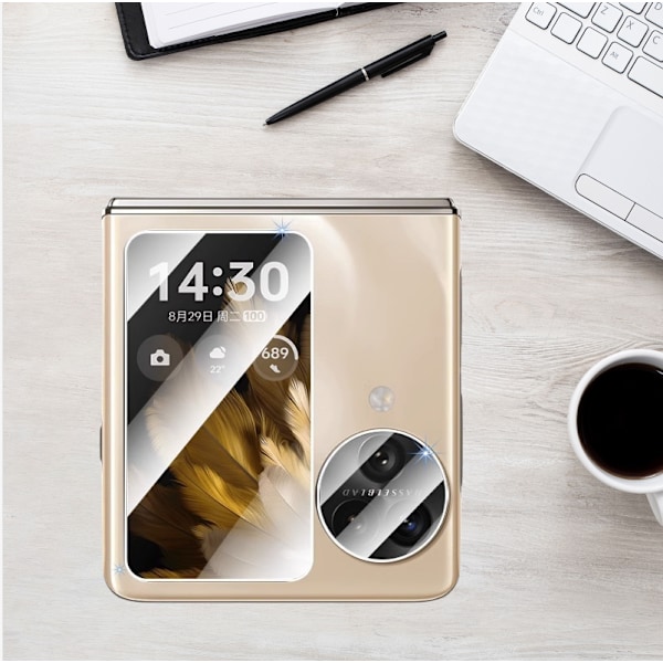 Pieni näyttö karkaistu lasi OPPO Find N -sarjalle - Kristallinkirkas näkymä OPPO Find N2 Flip