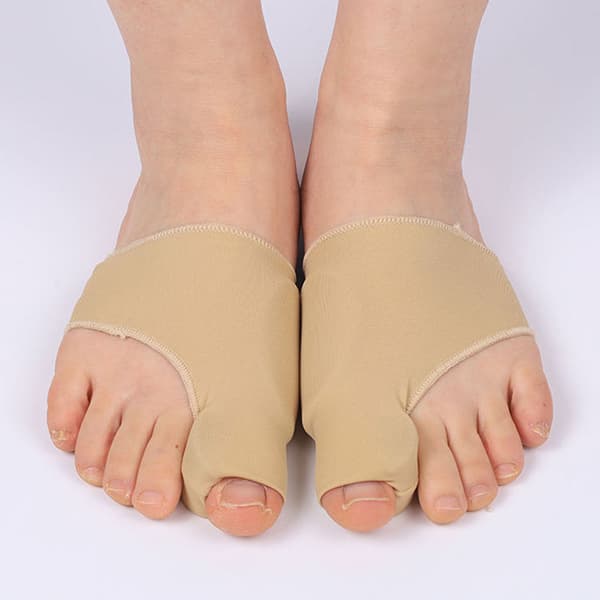 Tåskiller tåglatter til hallux valgus støttestrømper 1 par Beige Beige