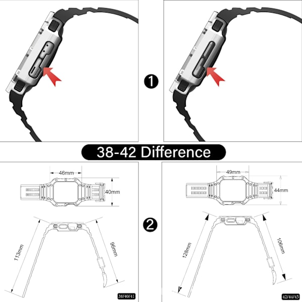 Urrem til Apple Watch Hvid 38/40/41 mm