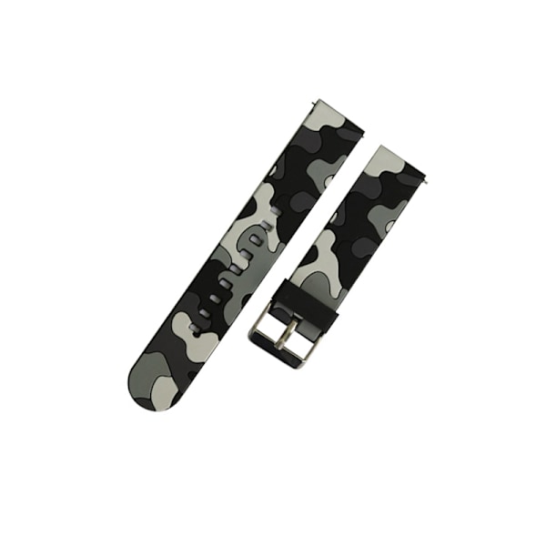 Harmaa naamiointiteippi rannekelloon - 22 mm