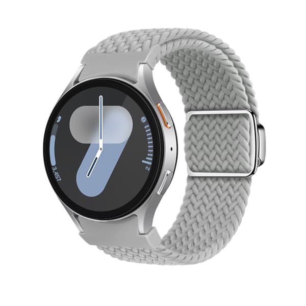 Vævet nylon urrem til Samsung Watch 7 - Grå