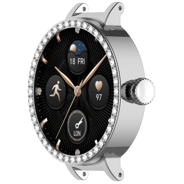 Skyddsfodral Kompatibelt med Honor SAGA Watch 2 Brilliant Edition, 12mm Bandbredd, Silver PC Material