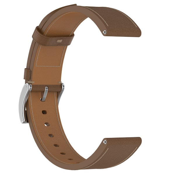 Armband i äkta Läder för Samsung Watch 4 5 6 7 Brun