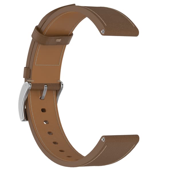 Rem i ægte læder til Samsung Watch 4 5 6 7 Brown Brown
