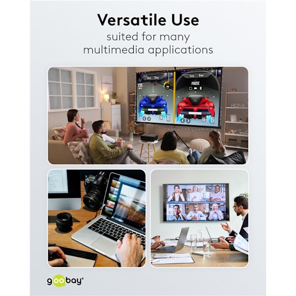Höghastighets HDMI™-kabel med Ethernet