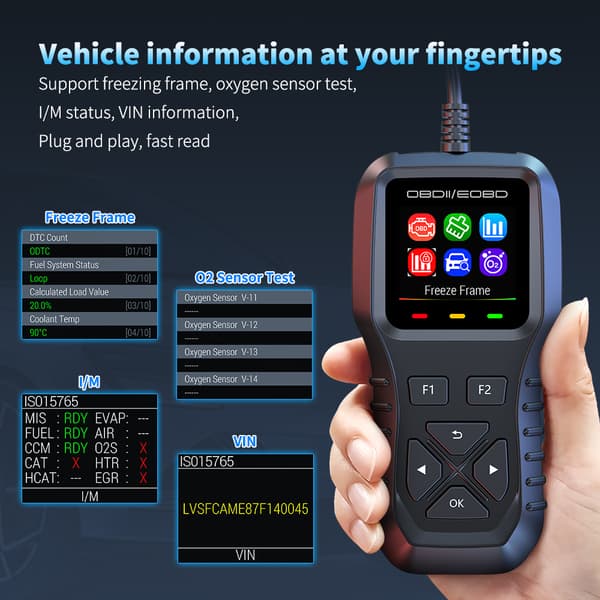 Motor Diagnostic OBD2 Scanner - Check Engine Light Reader
