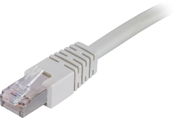 F/UTP Cat6 patch cable, LSZH, 0.75m, grey