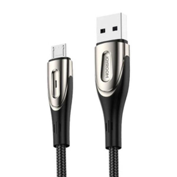 Micro USB 3A hurtigopladningskabel 1,2 m Joyroom S-M411 (sort)