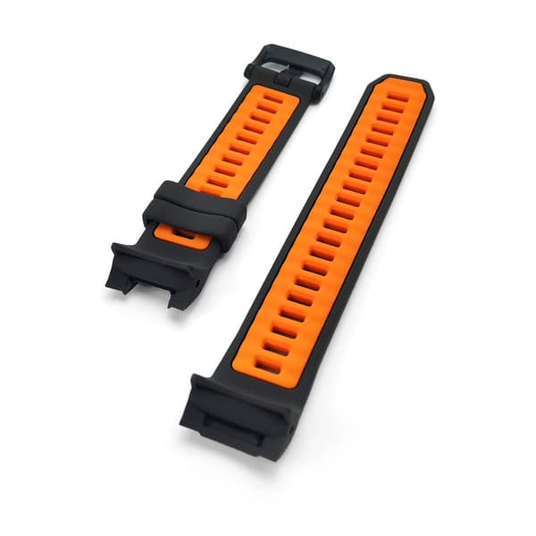 Garmin Instinct 3 Tvåfärgat Silikonarmband Orange Model 2 Orange