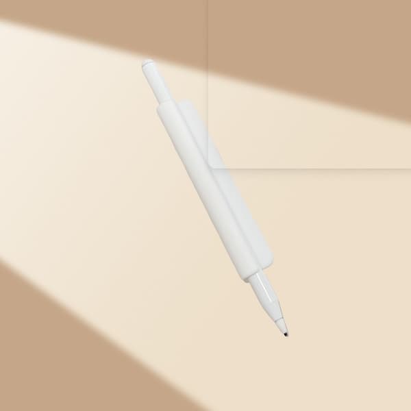 Silikoninen kynäteline Apple Pencilille (USB-C) White White