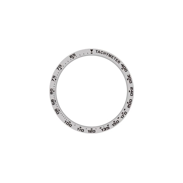 Sølv & Sort Hastighed Tidsskala Bezel Ring 45mm Kompatibel med Samsung Galaxy Watch 5 Pro