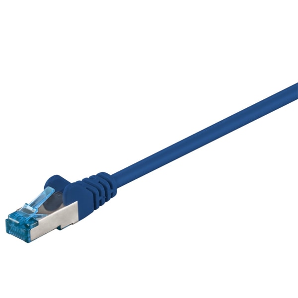 Patchkabel CAT 6A, S/FTP (PiMF), blå, 1 m