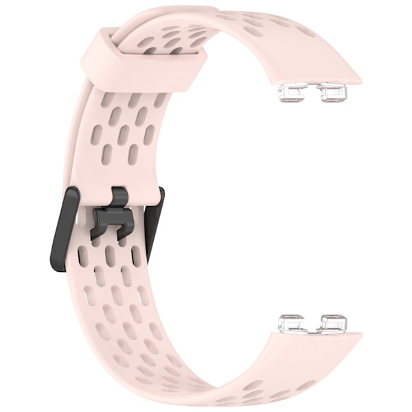 Udskiftningsrem til Huawei Band 10/9/8 - åndbart design med huller Lyserød