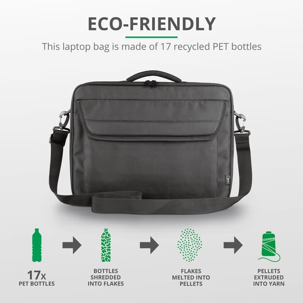 Atlanta Laptopväska 15,6" Eco-friendly Svart