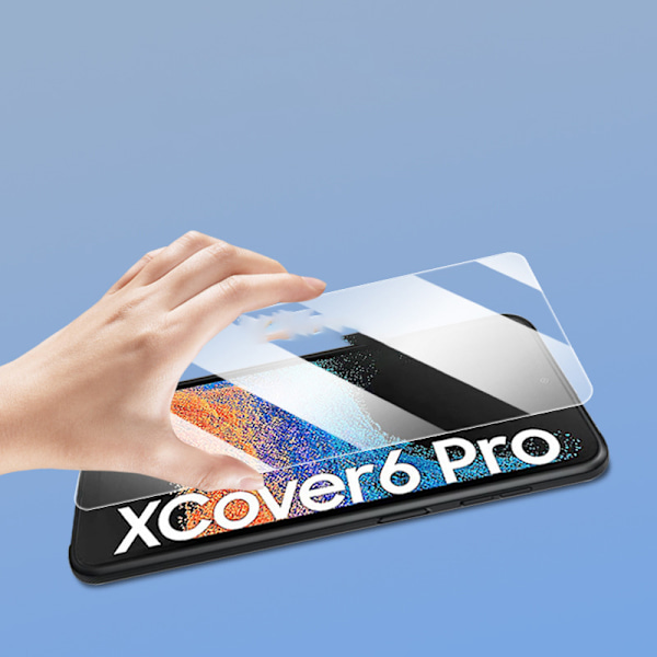 2 kpl karkaistua lasia oleva näytönsuoja Samsung Xcover5:lle, kaarevat reunat