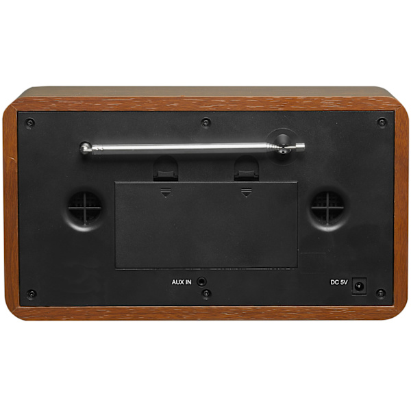 Radio FM DAB+ Klocka Bluetooth DAB-18 Trähölje