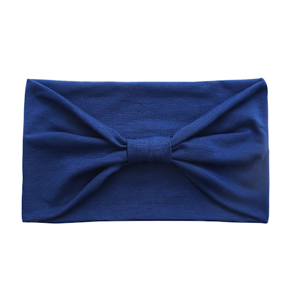 Blødt hårbånd Running Yoga Turban hårbånd 5-delt Blue + apricot + bean paste + dark g