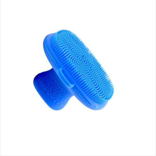Bärbar Silikon Ansiktsrengöringsborste för Smink Blue Blue